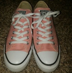 Peach Converse All Stars